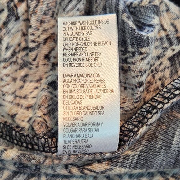 NWT - Democracy Short Sleeve Top, 3X, Black/tan/warm caramel brown - Picture 12 of 12